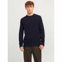 Мъжки Пуловер Обло Деколте Jack And Jones Crew Jumper Mens Нощно небе Мъжки горнища на анцуг