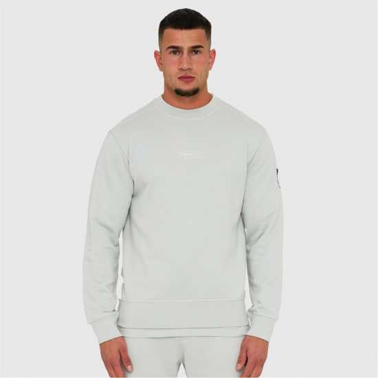 Marshall Artist Мъжки Пуловер Обло Деколте Siren Crew Sweater Mens Гълъбий сив Мъжки горнища на анцуг