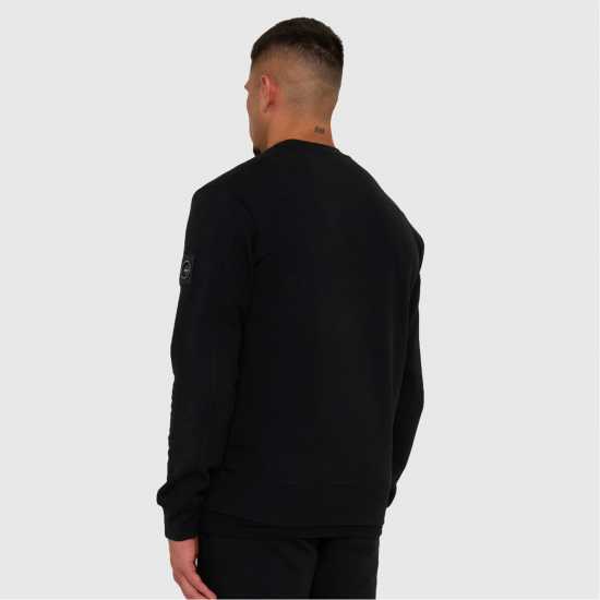 Marshall Artist Мъжки Пуловер Обло Деколте Siren Crew Sweater Mens Черно Мъжки горнища на анцуг