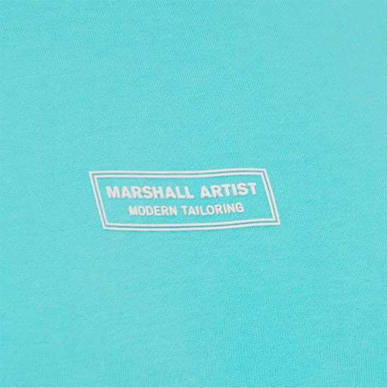 Marshall Artist Мъжки Пуловер Обло Деколте Siren Crew Sweater Mens Аква Мъжки горнища на анцуг