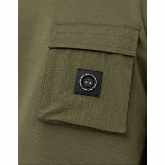 Marshall Artist Мъжка Блуза Обло Деколте Nevado Crew Sweatshirt Mens Синьо Мъжки горнища на анцуг