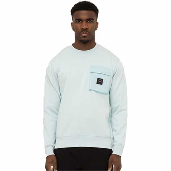 Marshall Artist Мъжка Блуза Обло Деколте Nevado Crew Sweatshirt Mens Синьо Мъжки горнища на анцуг
