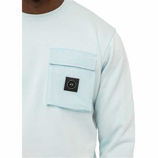 Marshall Artist Мъжка Блуза Обло Деколте Nevado Crew Sweatshirt Mens Синьо Мъжки горнища на анцуг