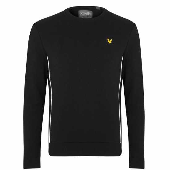 Блуза Обло Деколте Lyle And Scott Sport Crew Neck Sweatshirt True Black 572 Мъжко облекло за едри хора