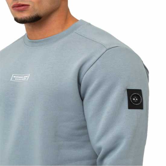 Marshall Artist Crew Sweater Сиво Мъжки горнища на анцуг
