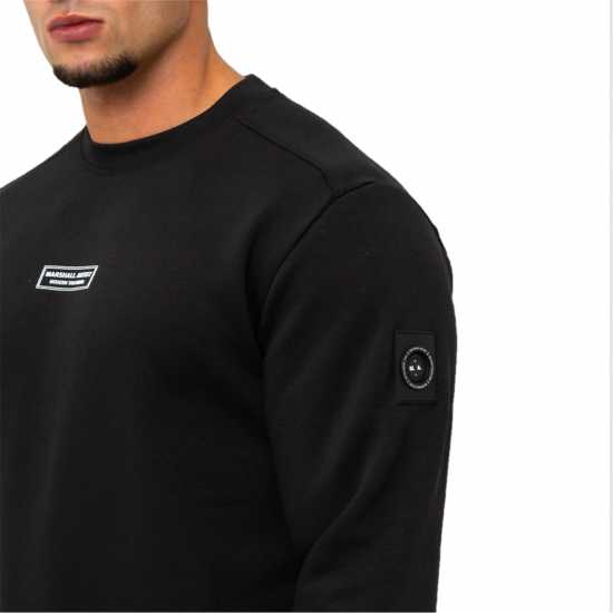 Мъжки горнища на анцуг Marshall Artist Crew Sweater Черно Marshall Artist Crew Sweater Черно Мъжки горнища на анцуг
