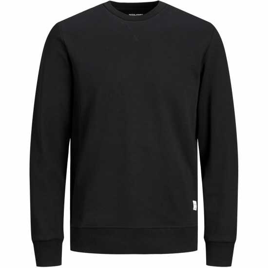 Мъжки горнища на анцуг Jack And Jones Basic Crew Sweatshirt Черно Jack And Jones Basic Crew Sweatshirt Черно Мъжки горнища на анцуг