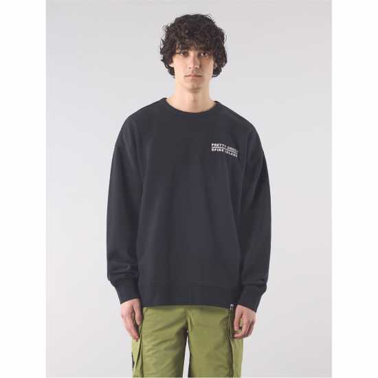 Pretty Green Pg Spike Island Swt Sn52 Черно Мъжки горнища на анцуг