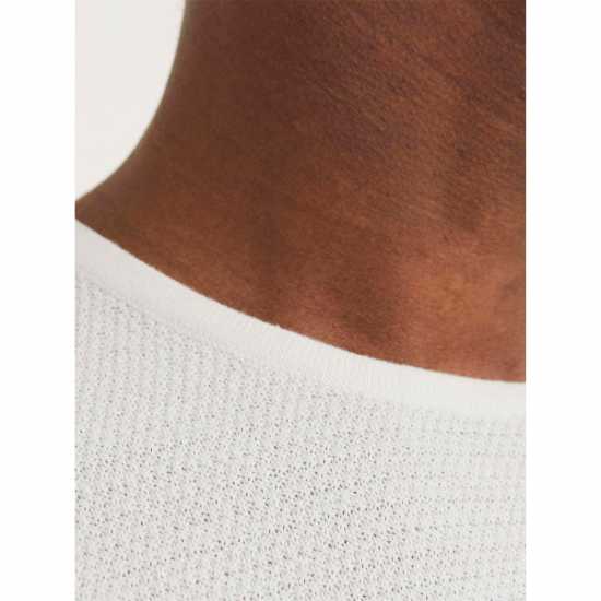 Jack And Jones Crew Knit Mens Cloud Dancer Jack And Jones Crew Knit Mens Cloud Dancer