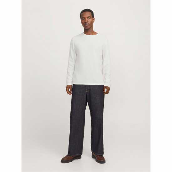 Jack And Jones Crew Knit Mens Cloud Dancer Jack And Jones Crew Knit Mens Cloud Dancer