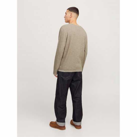 Jack And Jones Crew Knit Mens Coriander Jack And Jones Crew Knit Mens Coriander