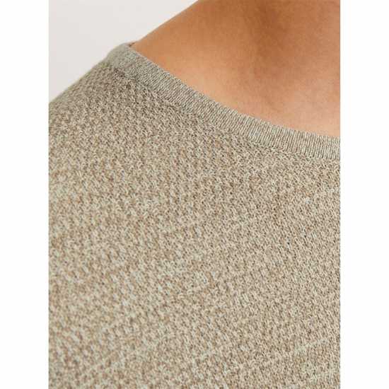 Jack And Jones Crew Knit Mens Coriander Jack And Jones Crew Knit Mens Coriander