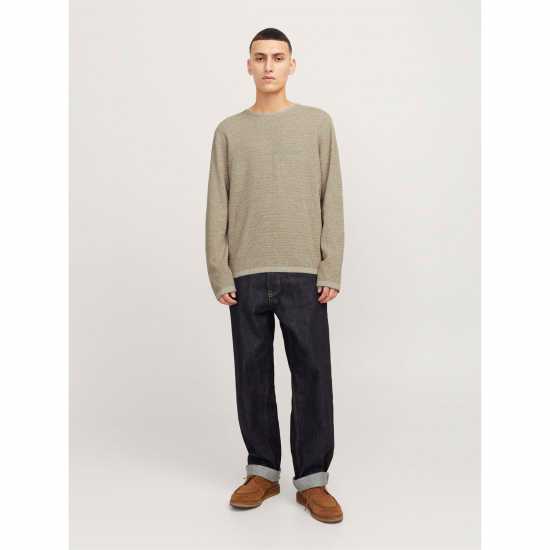 Jack And Jones Crew Knit Mens Coriander Jack And Jones Crew Knit Mens Coriander