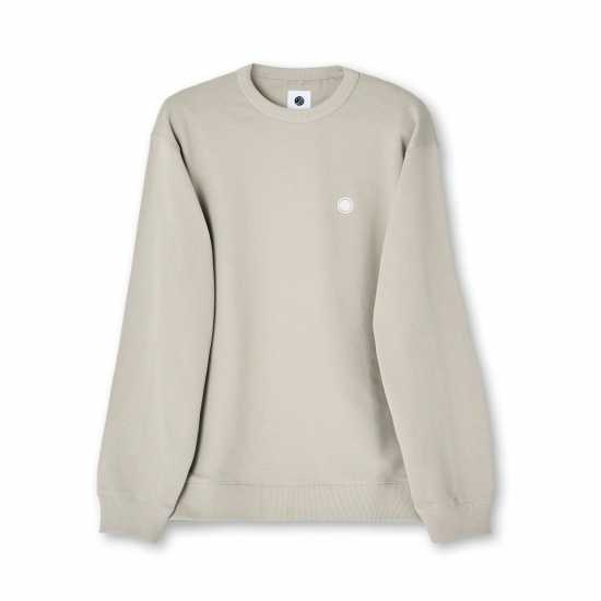 Pretty Green Standards Crew Sweatshirt Светло сиво Мъжки горнища на анцуг