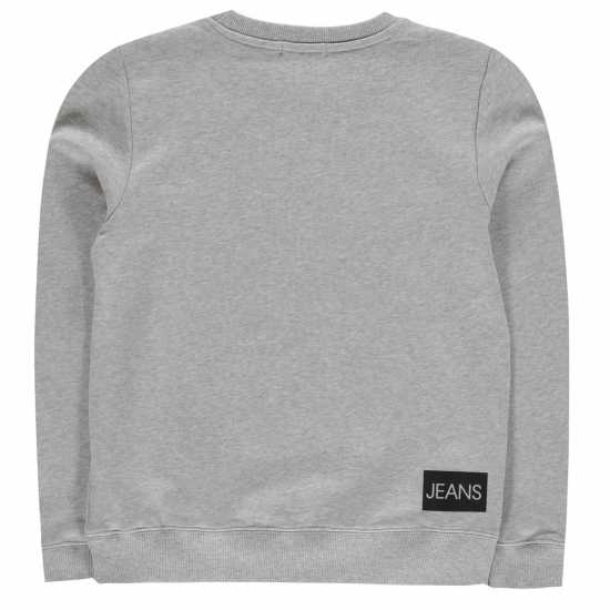 Детски горнища и пуловери Calvin Klein Junior Boys Institutional Crew Sweatshirt Сиво PZ2 Calvin Klein Junior Boys Institutional Crew Sweatshirt Сиво PZ2 Детски горнища и пуловери