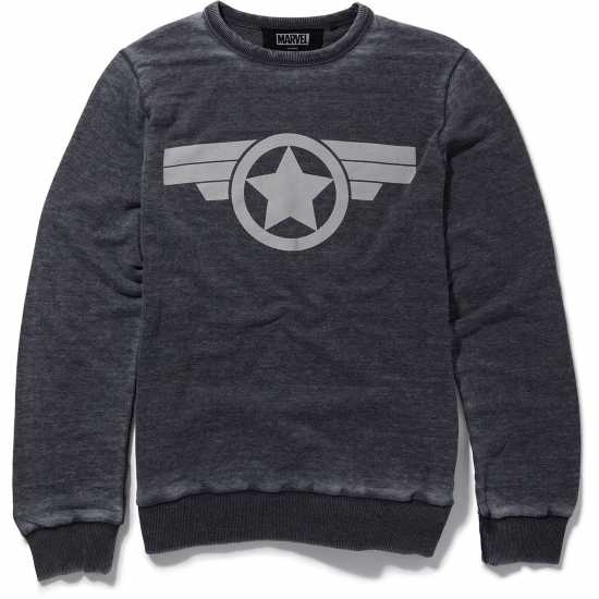 Marvel Character Crew Sweaters Adults Капитан Америка 