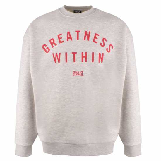 Мъжки горнища на анцуг Everlast Greatness Within Crewneck Mens Сиво/червено Everlast Greatness Within Crewneck Mens Сиво/червено Мъжки горнища на анцуг