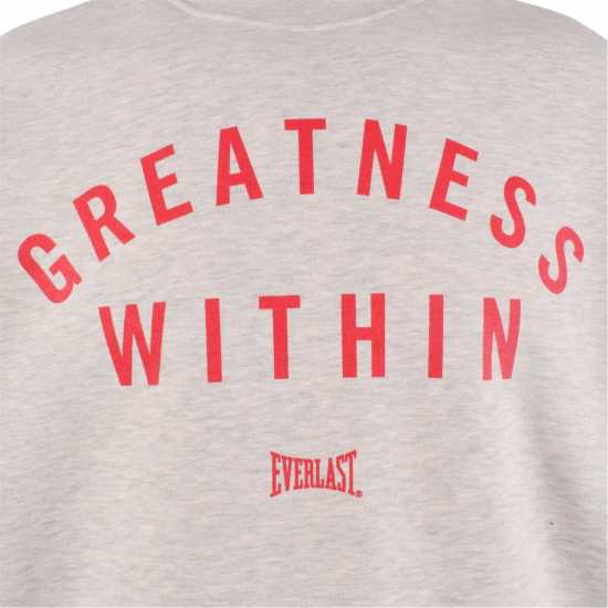 Мъжки горнища на анцуг Everlast Greatness Within Crewneck Mens Сиво/червено Everlast Greatness Within Crewneck Mens Сиво/червено Мъжки горнища на анцуг