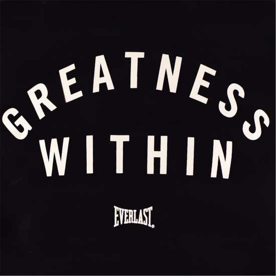 Everlast Greatness Within Crewneck Mens Черно/Бяло Мъжки горнища на анцуг