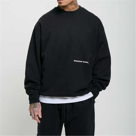 Мъжки Пуловер Обло Деколте Madison Kohl Core Crew Sweater Mens  Мъжки горнища на анцуг