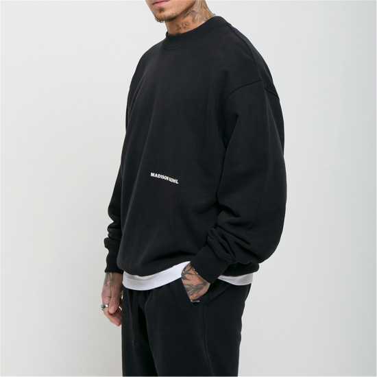 Мъжки Пуловер Обло Деколте Madison Kohl Core Crew Sweater Mens  Мъжки горнища на анцуг