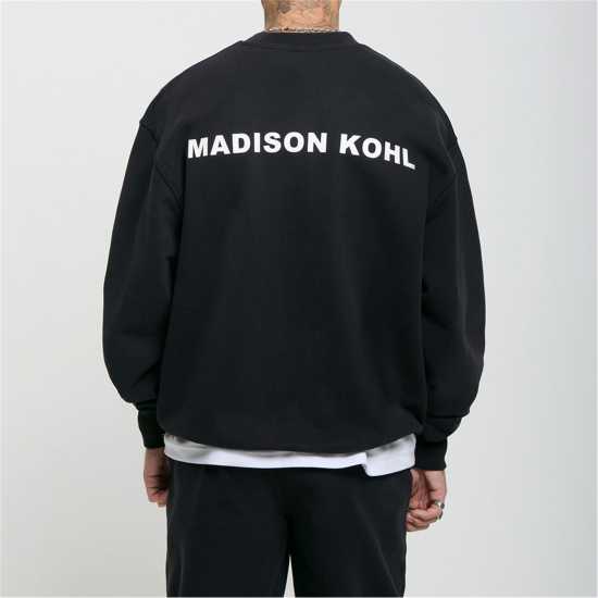 Мъжки Пуловер Обло Деколте Madison Kohl Core Crew Sweater Mens  Мъжки горнища на анцуг