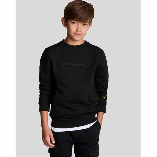 Lyle And Scott Kids' Cargo Pocket Crew Sweatshirt  