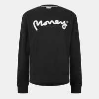 Money Pastel Sig Ape Crew Черно Мъжки горнища на анцуг