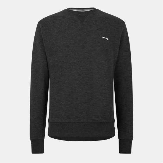 Money Super Slub Crew Black Мъжки горнища на анцуг