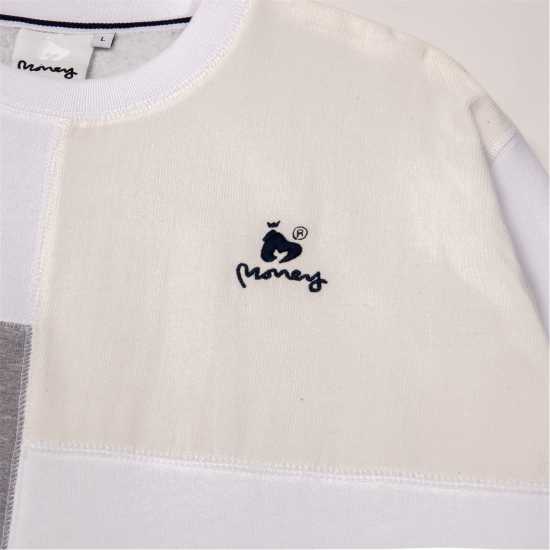 Money Pastel Panel Crew Бяло Мъжки горнища на анцуг