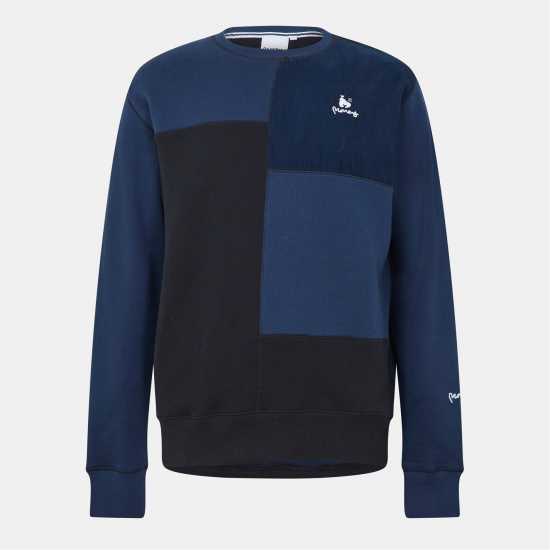 Money Pastel Panel Crew Морска синьо Мъжки горнища на анцуг