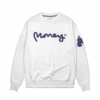 Money Sig Ape Crew Бяло Мъжки горнища на анцуг