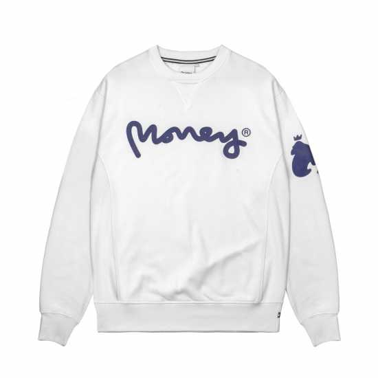 Money Sig Ape Crew Бяло Мъжки горнища на анцуг