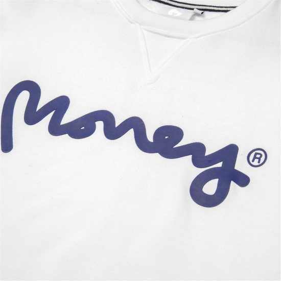 Money Sig Ape Crew Бяло Мъжки горнища на анцуг