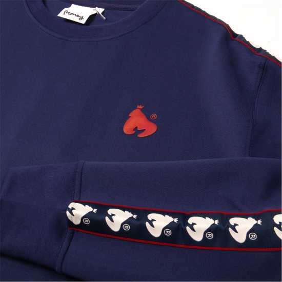 Money Logo Link Crew Морска синьо Мъжки горнища на анцуг