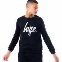 Hype Sweatshirt Black Детски горнища и пуловери