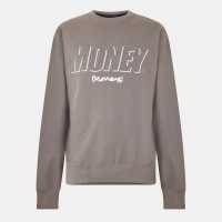 Money Block Out Crew Sn99 Steel Grey Мъжки горнища на анцуг