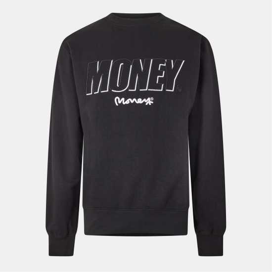 Money Block Out Crew Sn99 Black Мъжки горнища на анцуг