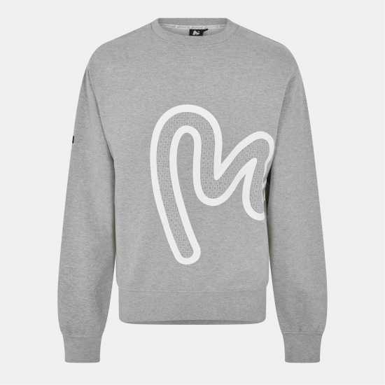 Money Sig Star Crew Grey Melange Мъжки горнища на анцуг