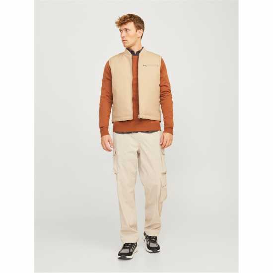 Мъжки горнища на анцуг Мъжка Риза Jack And Jones Knited Sweatshirt Mens Моха Бисква Мъжка Риза Jack And Jones Knited Sweatshirt Mens Моха Бисква Мъжки горнища на анцуг