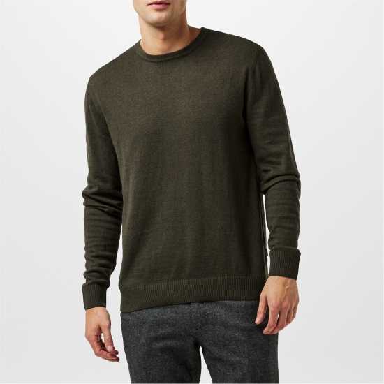 Мъжка Риза Jack And Jones Knited Sweatshirt Mens Олива Нощ Мъжки горнища на анцуг