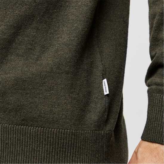 Мъжка Риза Jack And Jones Knited Sweatshirt Mens Олива Нощ Мъжки горнища на анцуг