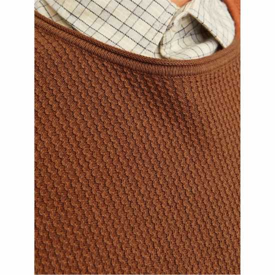 Мъжки Пуловер Обло Деколте Jack And Jones Carpenter Knit Crew Sweater Mens Моха Бисква Мъжки горнища на анцуг
