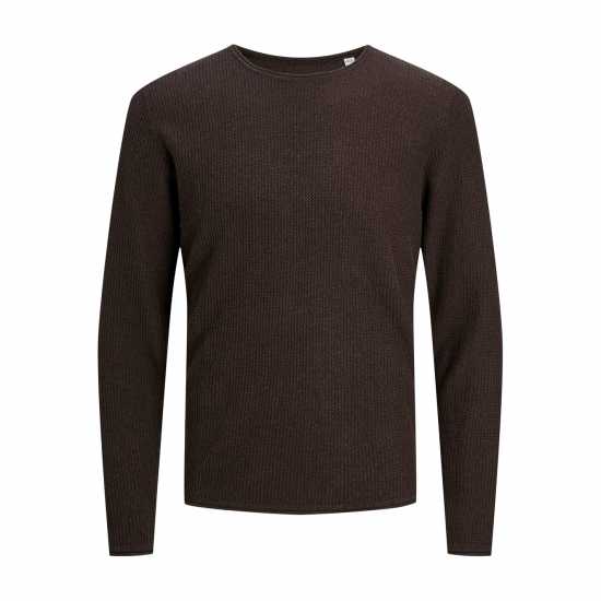 Мъжки Пуловер Обло Деколте Jack And Jones Carpenter Knit Crew Sweater Mens Мулч Мъжки горнища на анцуг