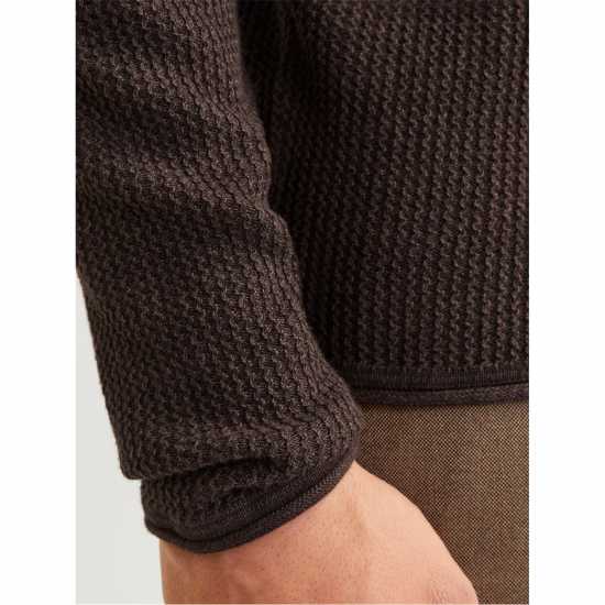 Мъжки Пуловер Обло Деколте Jack And Jones Carpenter Knit Crew Sweater Mens Мулч Мъжки горнища на анцуг