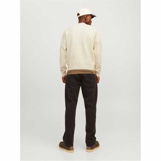 Jack And Jones Knitted Sweathirt Mens Морска сол Мъжки горнища на анцуг