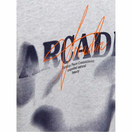 Jack And Jones Graphic Sweater Sn99 Бяла Мел Мъжки горнища на анцуг