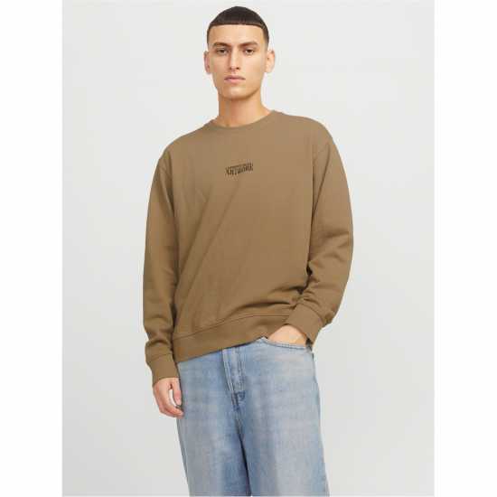 Jack And Jones Graphic Sweater Sn99 Кориандър Мъжки горнища на анцуг