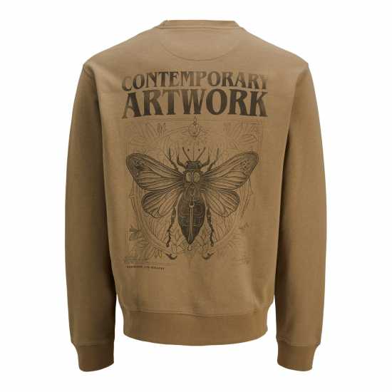 Jack And Jones Graphic Sweater Sn99 Кориандър Мъжки горнища на анцуг