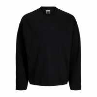 Мъжки Пуловер Обло Деколте Jack And Jones Crew Neck Sweater Mens Черно Мъжки горнища на анцуг